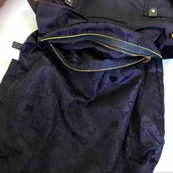 Marc Jacobs Preppy Natasha Nylon Convertible Crossbody Shoulder Hobo Pocket Logo - Picture 13 of 16